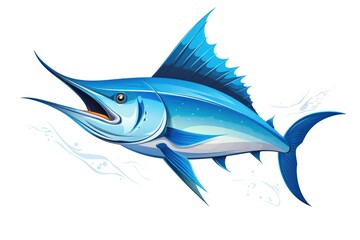 Swordfish icon on white background