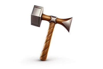 Tack hammer icon on white background 