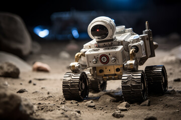 Robotics used in space exploration and planetary missions, leaving room for messages on extraterrestrial exploration