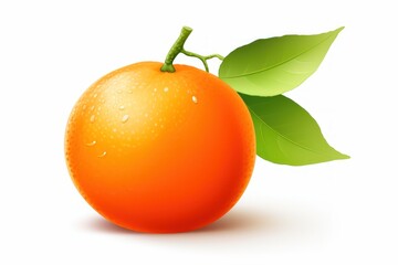 Tangerine icon on white background 