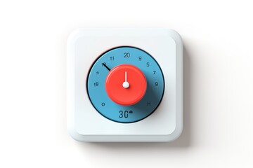 Thermostat icon on white background 