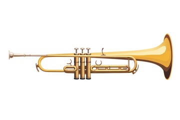 Trombone icon on white background