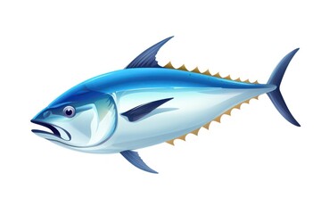 Tuna icon on white background
