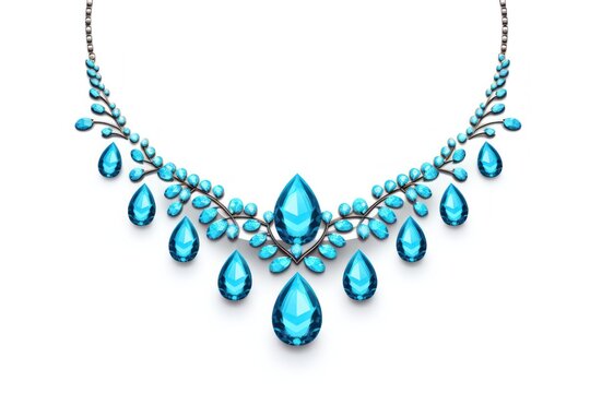 Turquoise Necklace icon on white background