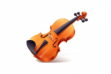 Fototapeta na wymiar Violin icon on white background