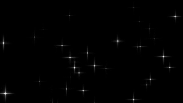 Sparkling. Shining lights for Christmas and New Year. Transparent background material.(071)