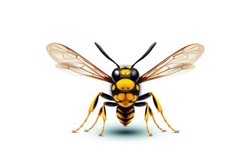Wasp icon on white background