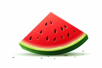 Watermelon icon on white background 