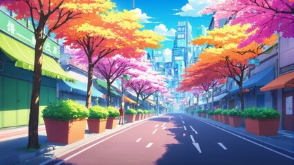 Obraz premium Anime Background/Wallpaper
