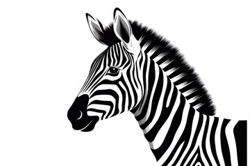 Fototapeta na wymiar Zebra icon on white background 