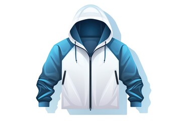 Windbreaker icon on white background 