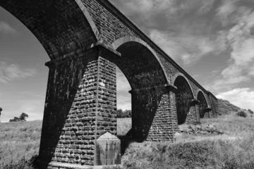 Foto auf Acrylglas Landwasserviadukt The Malmsbury Viaduct is a large brick and stone masonry arch bridge over the Coliban River at Malmsbury on the Bendigo Railway in Victoria Australia.