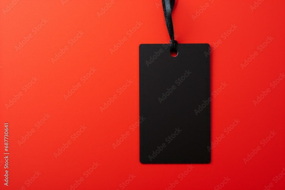 Poster label with space for inscription. black friday concept. background with selective focus and copy spa
