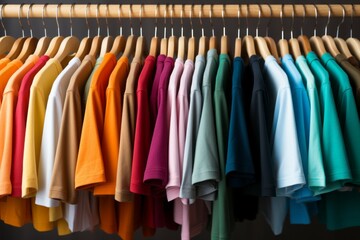 Collection of clothes. Sale and Black Friday concept. Background with selective focus and copy space