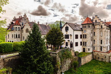 Fototapeta na wymiar Lichtenstein Castle in Baden-Wurttemberg, Germany