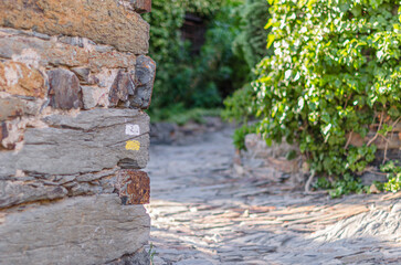 Typical architecture in the town of Patones de Arriba, Spain