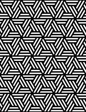 Retro geometric seamless pattern vector image