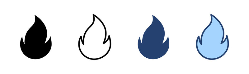 Fototapeta na wymiar Fire icon vector. fire sign and symbol