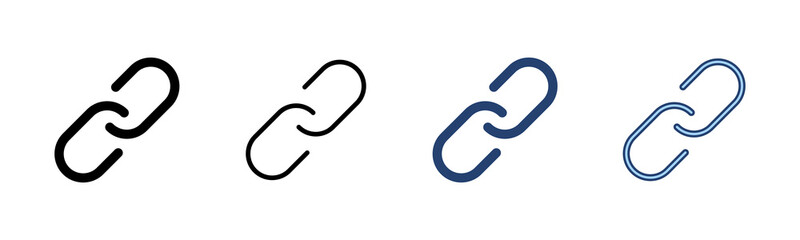 Link icon vector. Hyperlink chain sign and symbol