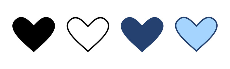 Love icon vector. Heart sign and symbol. Like icon vector.