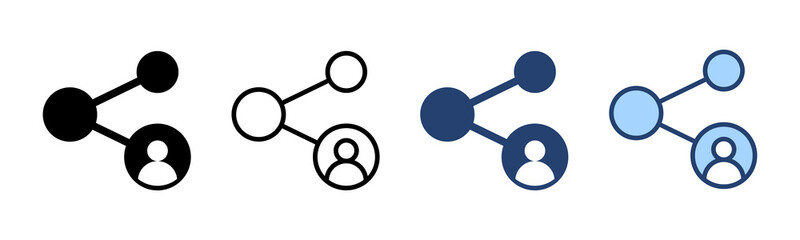 Share icon vector. Sharing sign and symbol