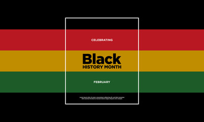 Black History Month Background Design.