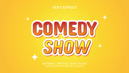 COMEDY SHOW playful text effect