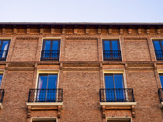 Obraz premium Building facades and architecture in Madrid, Spain