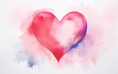 Artistic Watercolor Heart