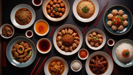 Obraz na płótnie Canvas Asian Foods