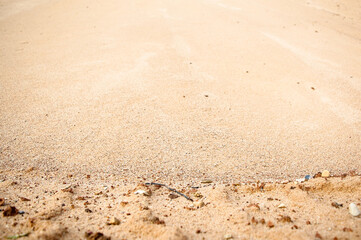 sand quarry, in the photo there is a close-up of sand in the quarry