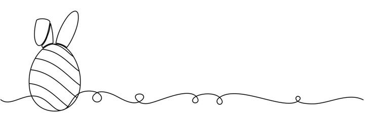 illustration of a easter egg line art style for background vector