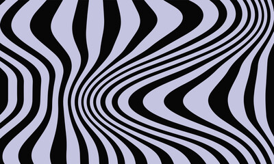 Collection of Abstract Horizontal Backgrounds Featuring Liquid Effects, Waves, Swirls, and Spin Patterns. Psychedelic Vector Design, Distorted Textures Embracing the Y2K, 60s, and 70s Aesthetic Styles