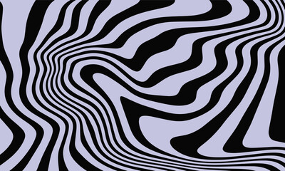 Collection of Abstract Horizontal Backgrounds Featuring Liquid Effects, Waves, Swirls, and Spin Patterns. Psychedelic Vector Design, Distorted Textures Embracing the Y2K, 60s, and 70s Aesthetic Styles