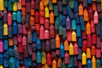 pastels colorful crayons background wall texture pattern seamless - obrazy, fototapety, plakaty
