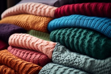 colorful wool sweater 