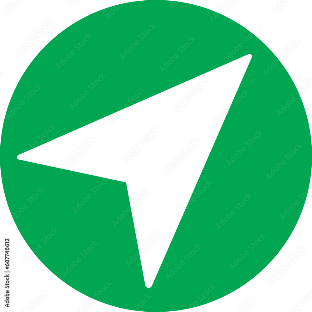 Poster green fill message send icon. direct message or dm vector symbol. send post or mail or email arrow i