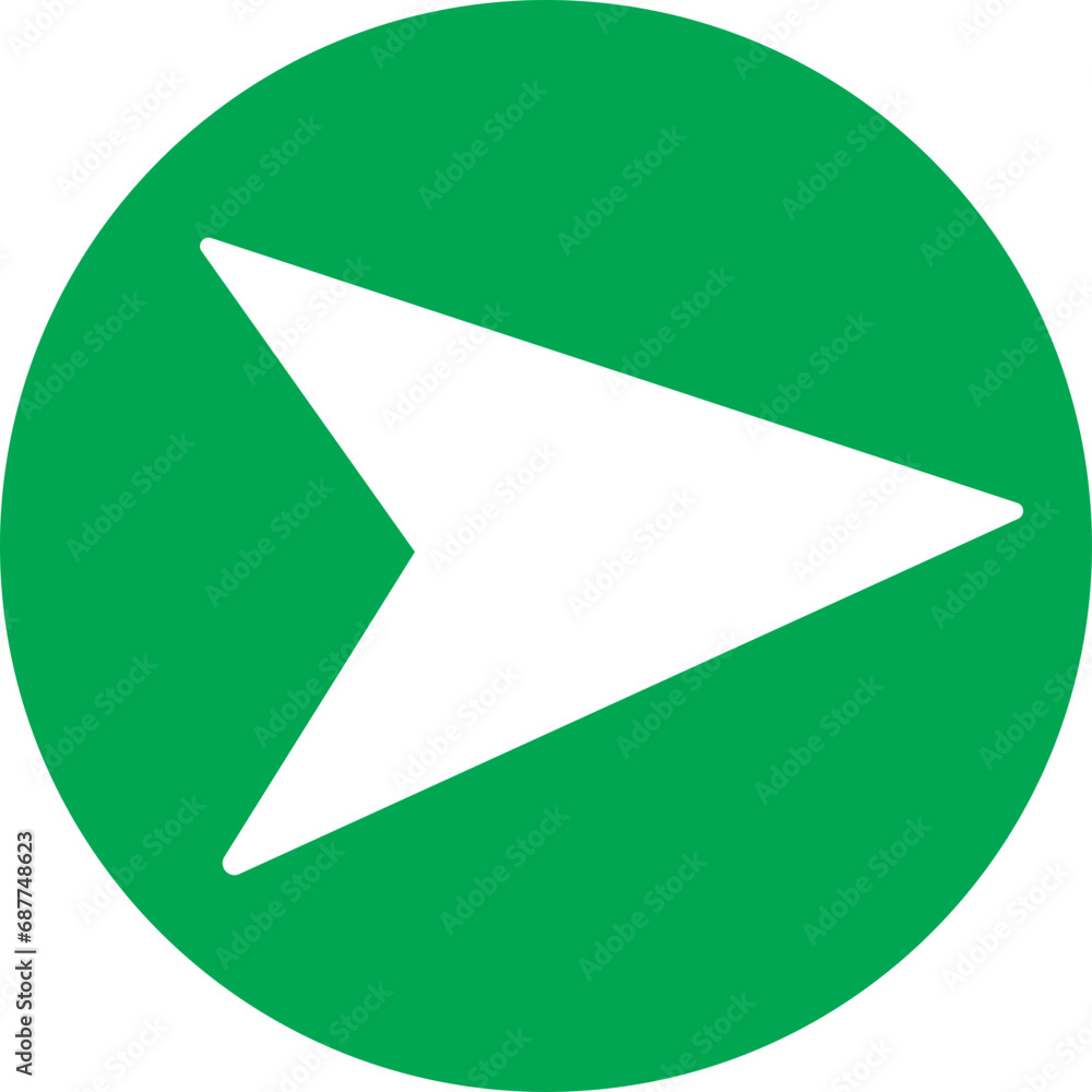 Poster green fill message send icon. direct message or dm vector symbol. send post or mail or email arrow i
