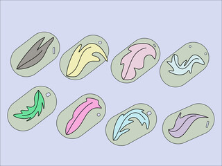 set of leaves for simple decoration but still looks elegant and attractive