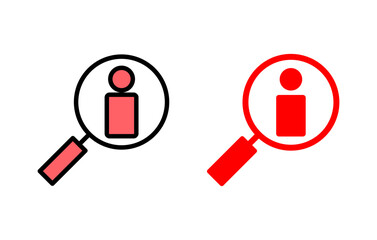 Hiring icon set illustration. Search job vacancy sign and symbol. Human resources concept. Recruitment