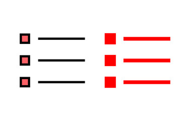 Menu Icon set illustration. web menu sign and symbol. hamburger menu symbol