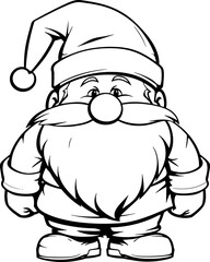 Gnome dwarf catoon drawing