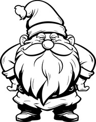 Gnome dwarf catoon drawing