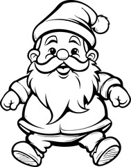 Gnome dwarf catoon drawing