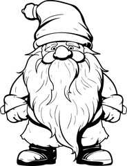 Gnome dwarf catoon drawing