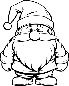 Gnome dwarf catoon drawing