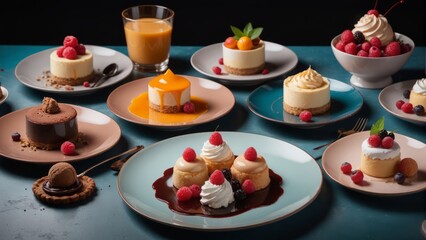 Obraz premium Table of Desserts 