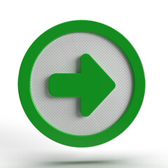 move forward icon in 3d render