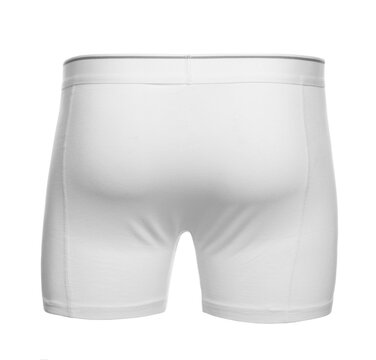 New comfortable menʼs underwear isolated on white
