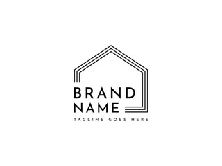 creative home house real estate property logo design